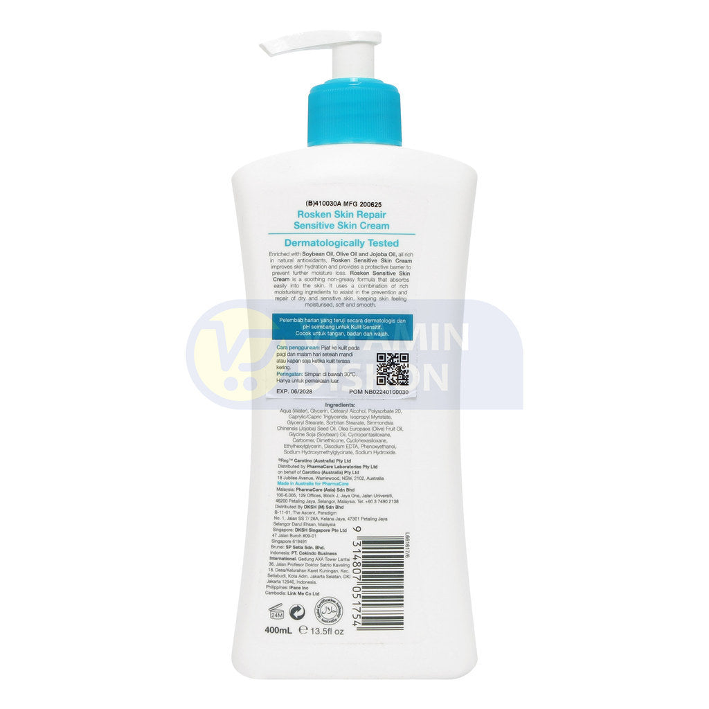 ROSKEN SENSITIVE SKIN CREAM 400 ML