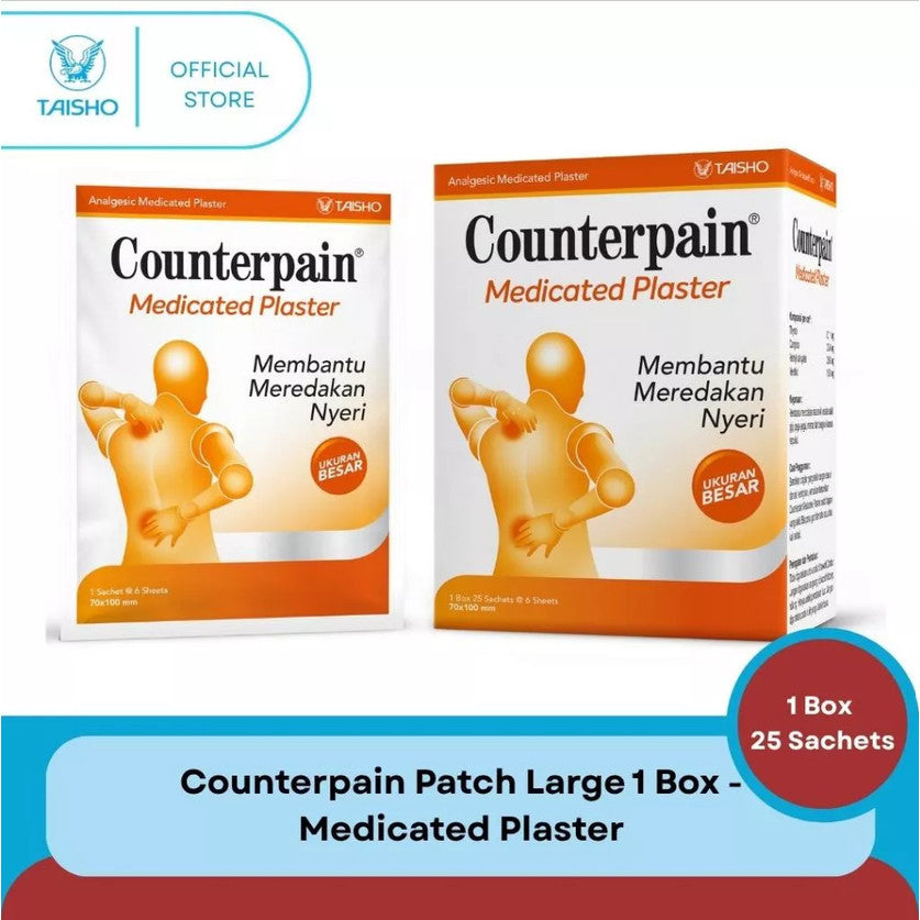 COUNTERPAIN MEDICATE PLESTER MEDIUM 1 BOX 25 SACHET