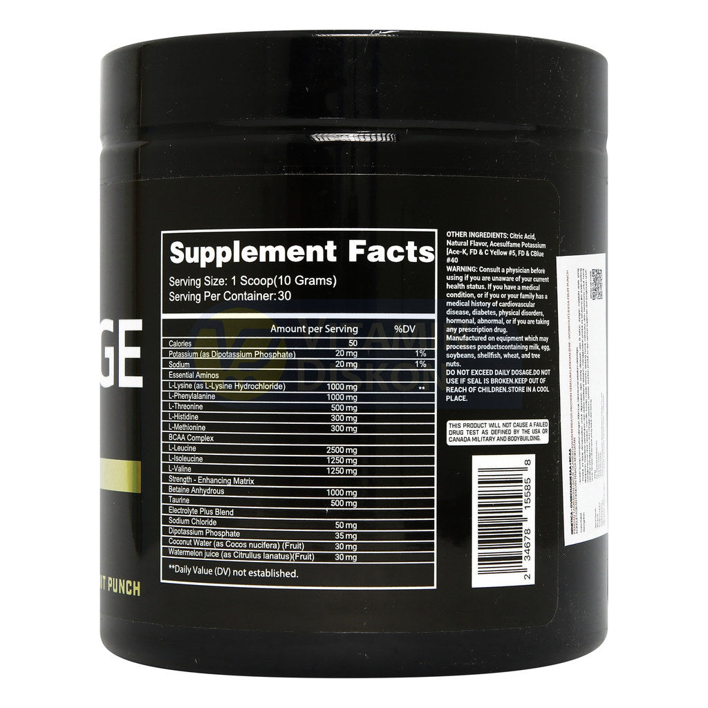 GENETICA OVERCHARGE EAA + BCAA AMINO SYNERGY FRUIT PUNCH 300 GR