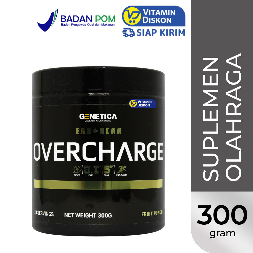 GENETICA OVERCHARGE EAA + BCAA AMINO SYNERGY FRUIT PUNCH 300 GR