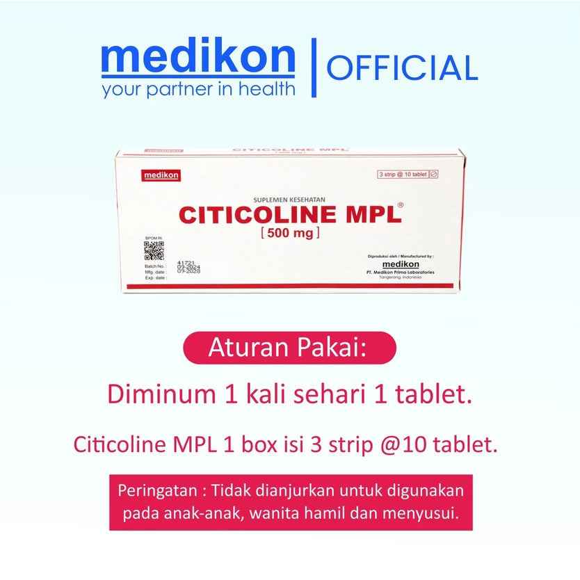CITICOLINE MPL 500 MG 1 BOX ISI 3 STRIP