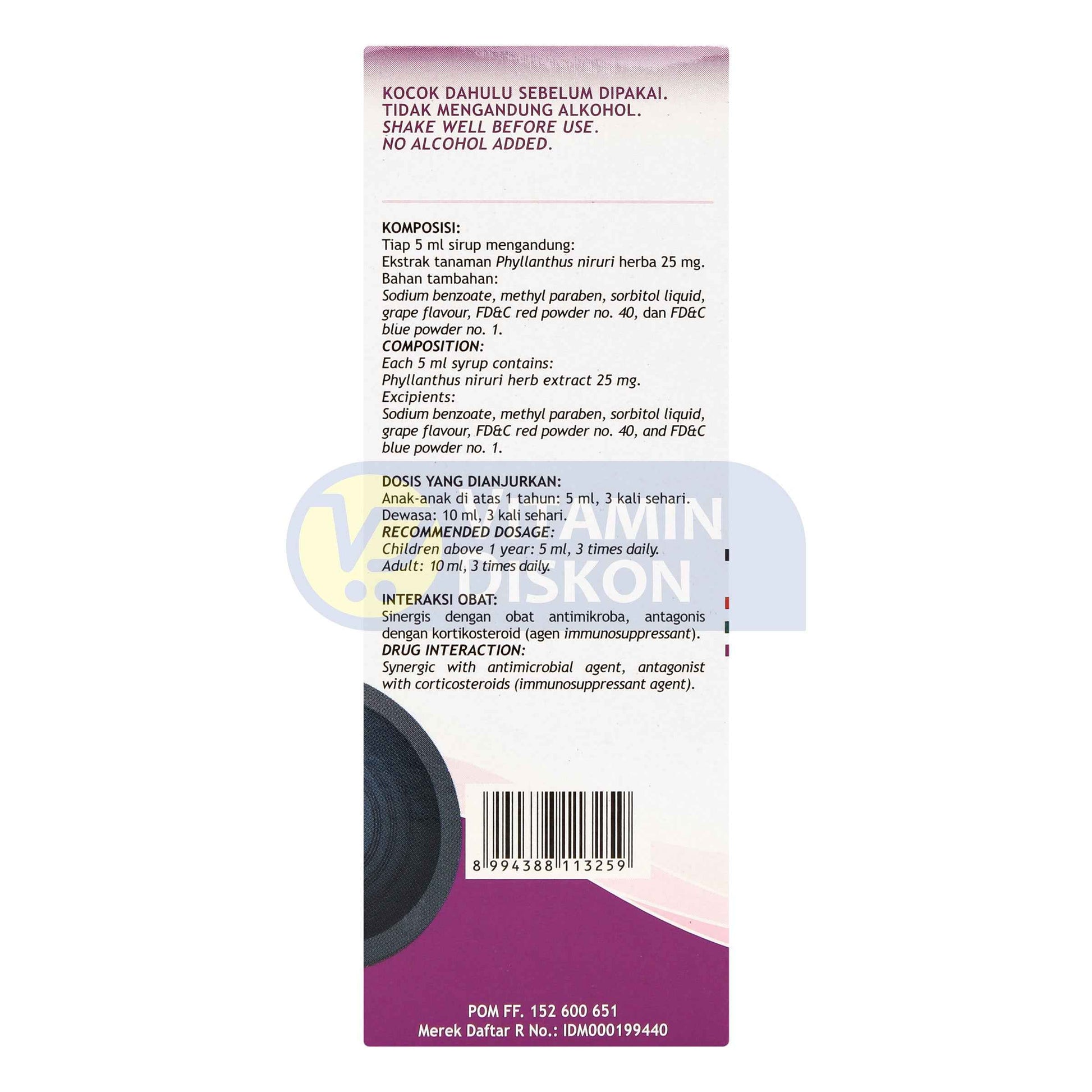 STIMUNO SIRUP RASA ANGGUR 100ML