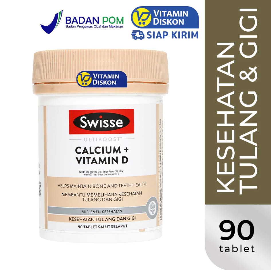 SWISSE ULTIBOOST CALCIUM & VITAMIN D - 90 TAB