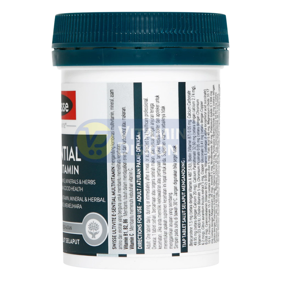 SWISSE ULTIVITE E-SENTIAL MULTIVITAMIN 30 TAB