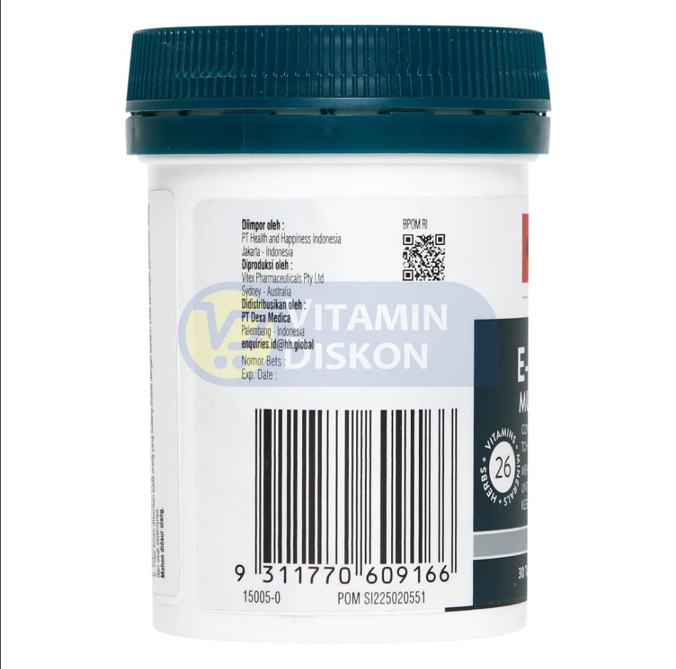 SWISSE ULTIVITE E-SENTIAL MULTIVITAMIN 30 TAB