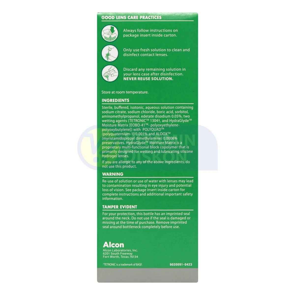 SYSTANE OPTI-FREE PUREMOIST 300ML | CAIRAN PEMBERSIH SOFTLENS, CAIRAN LENSA KONTAK, PEMBILAS LENSA KONTAK, AIR CUCI SOFTLENS