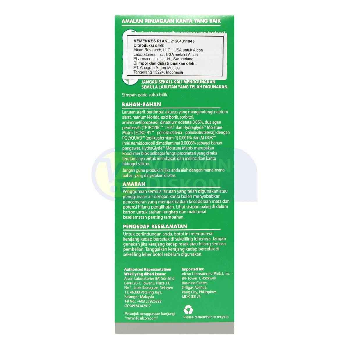 SYSTANE OPTI-FREE PUREMOIST 300ML | CAIRAN PEMBERSIH SOFTLENS, CAIRAN LENSA KONTAK, PEMBILAS LENSA KONTAK, AIR CUCI SOFTLENS