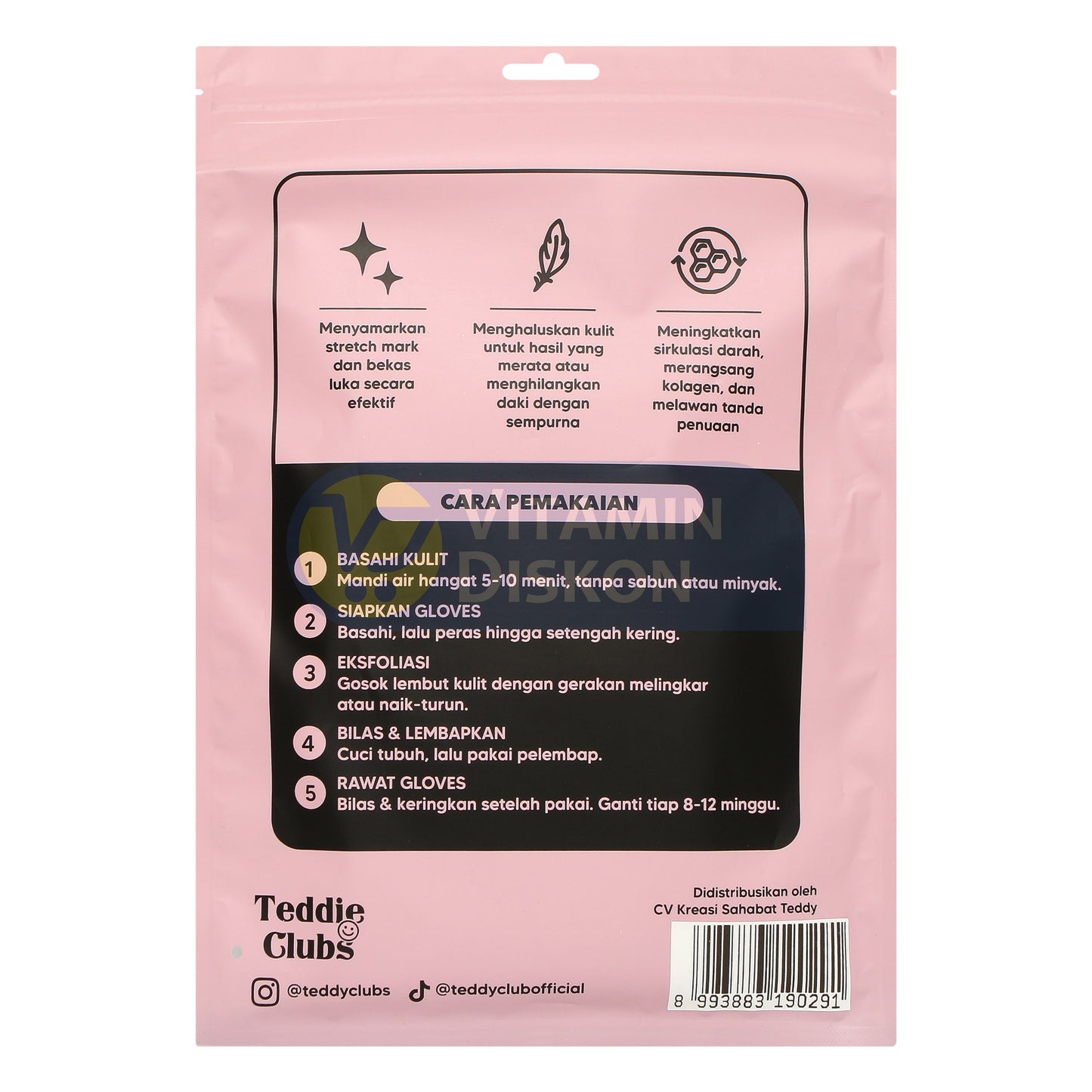 TEDDY CLUBS EXFOLIATING PUNGGUNG VISCOSE