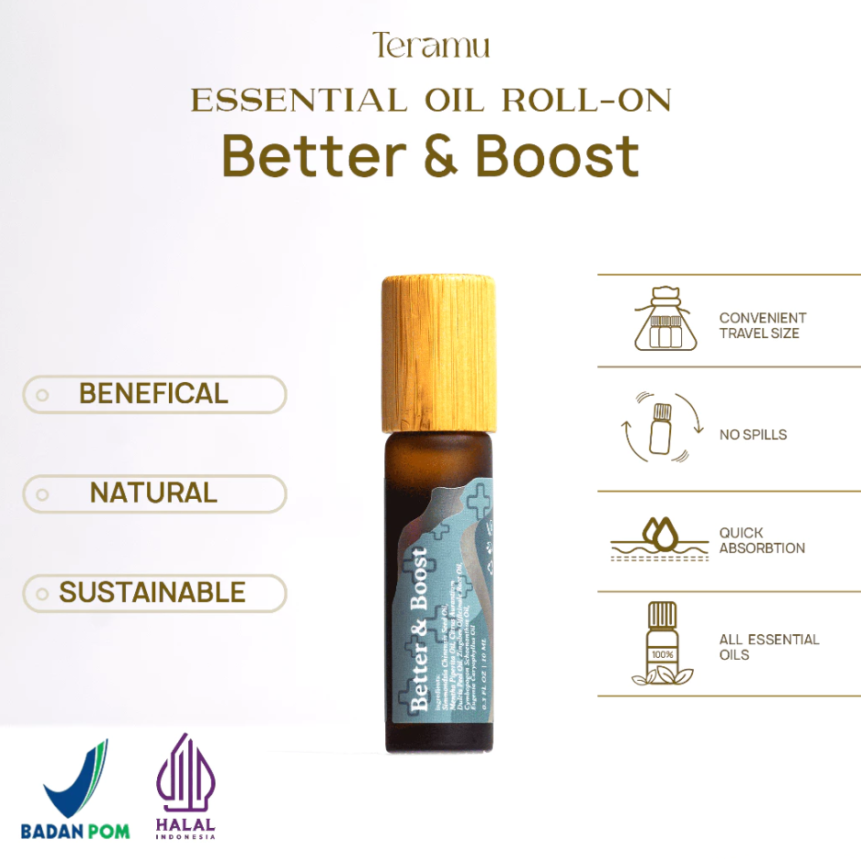 TERAMU OIL ROLL ON ESSENTIAL BETTER AND BOOST - 10ML