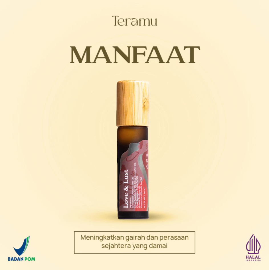 TERAMU OIL ROLL ON ESSENTIAL LOVE AND LUST - 10ML