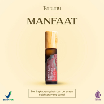 TERAMU OIL ROLL ON ESSENTIAL LOVE AND LUST - 10ML