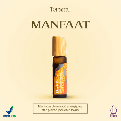 TERAMU OIL ROLL ON ESSENTIAL RISE AND SHINE - 10ML