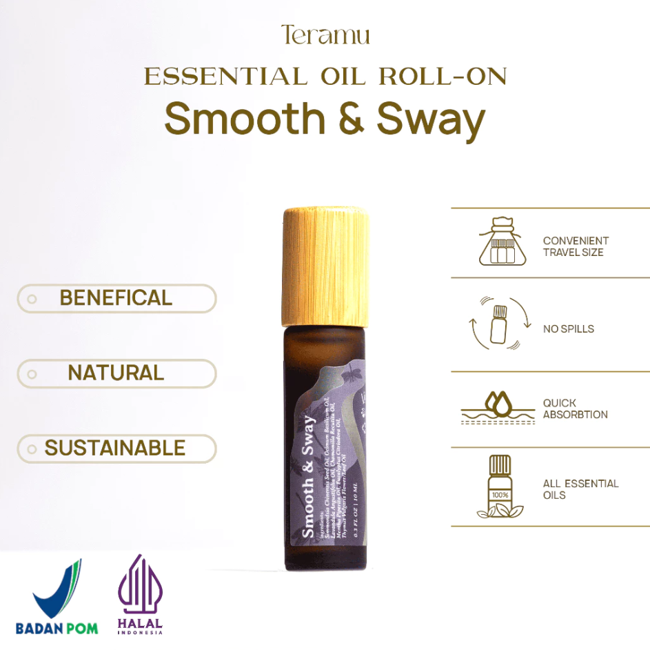 TERAMU OIL ROLL ON ESSENTIAL SMOOTH AND SWAY - 10ML