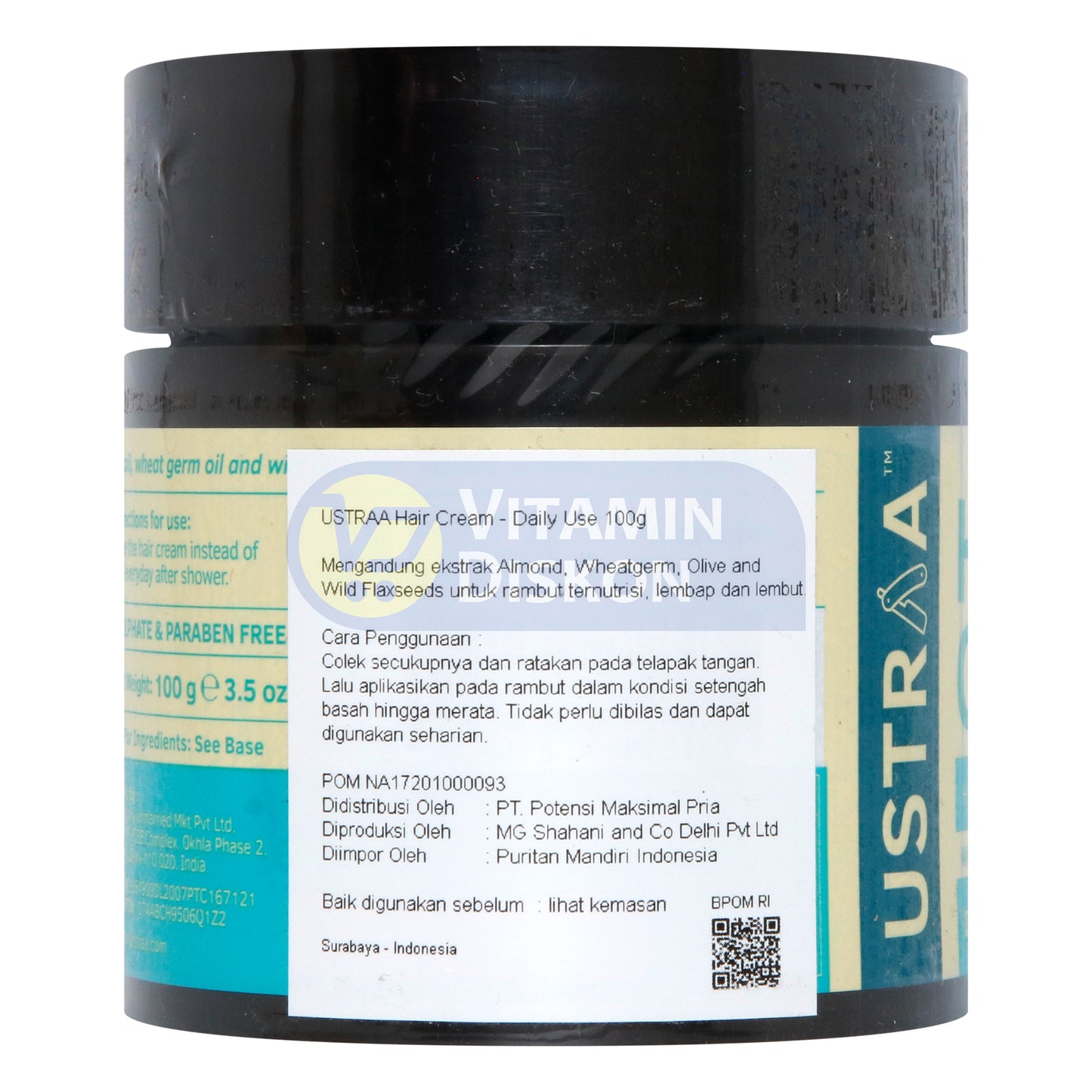USTRAA HAIR CREAM (HAIR AND SCALP NOURISHMENT CREAM) - 100 GR