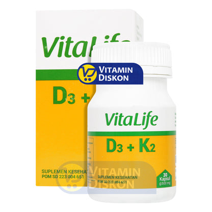 VITALIFE D3+K2 30 KAPSUL