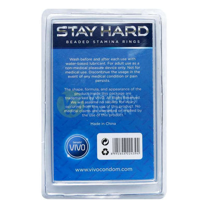 VIVO STAY HARD BEADED STAMINA RINGS