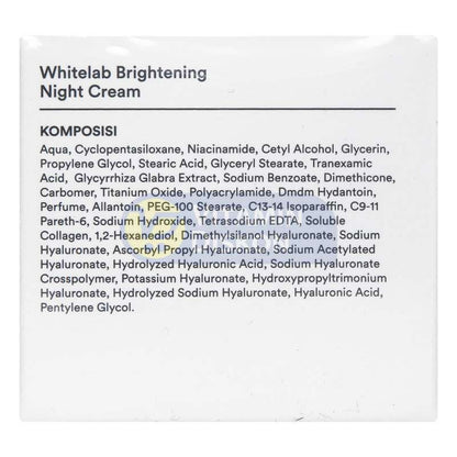 WHITELAB BRIGHTENING NIGHT CREAM 20GR