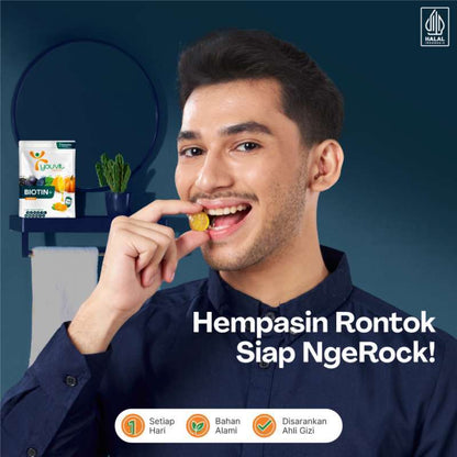 YOUVIT BIOTIN + GUMMY MEN 1 SACHET ISI 7 PCS