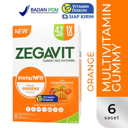 ZEGAVIT GUMMY MULTIVITAMIN IMMU'NFIT 1 POUCH ISI 6 SACHET