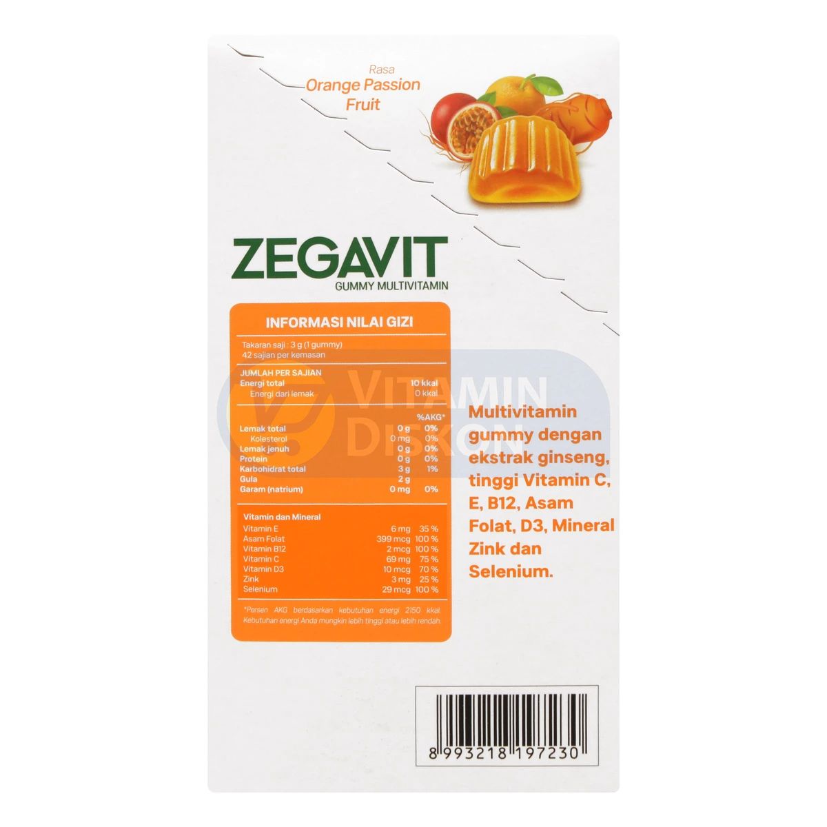 ZEGAVIT GUMMY MULTIVITAMIN IMMU'NFIT 1 POUCH ISI 6 SACHET