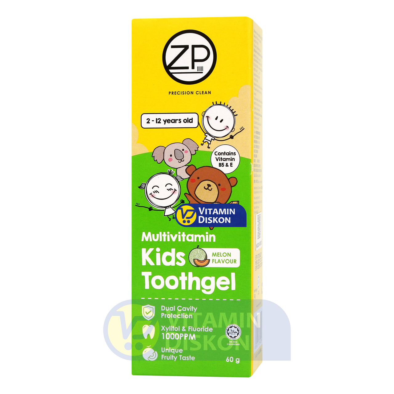 ZP KIDS TOOTH GEL MELON 60 GR