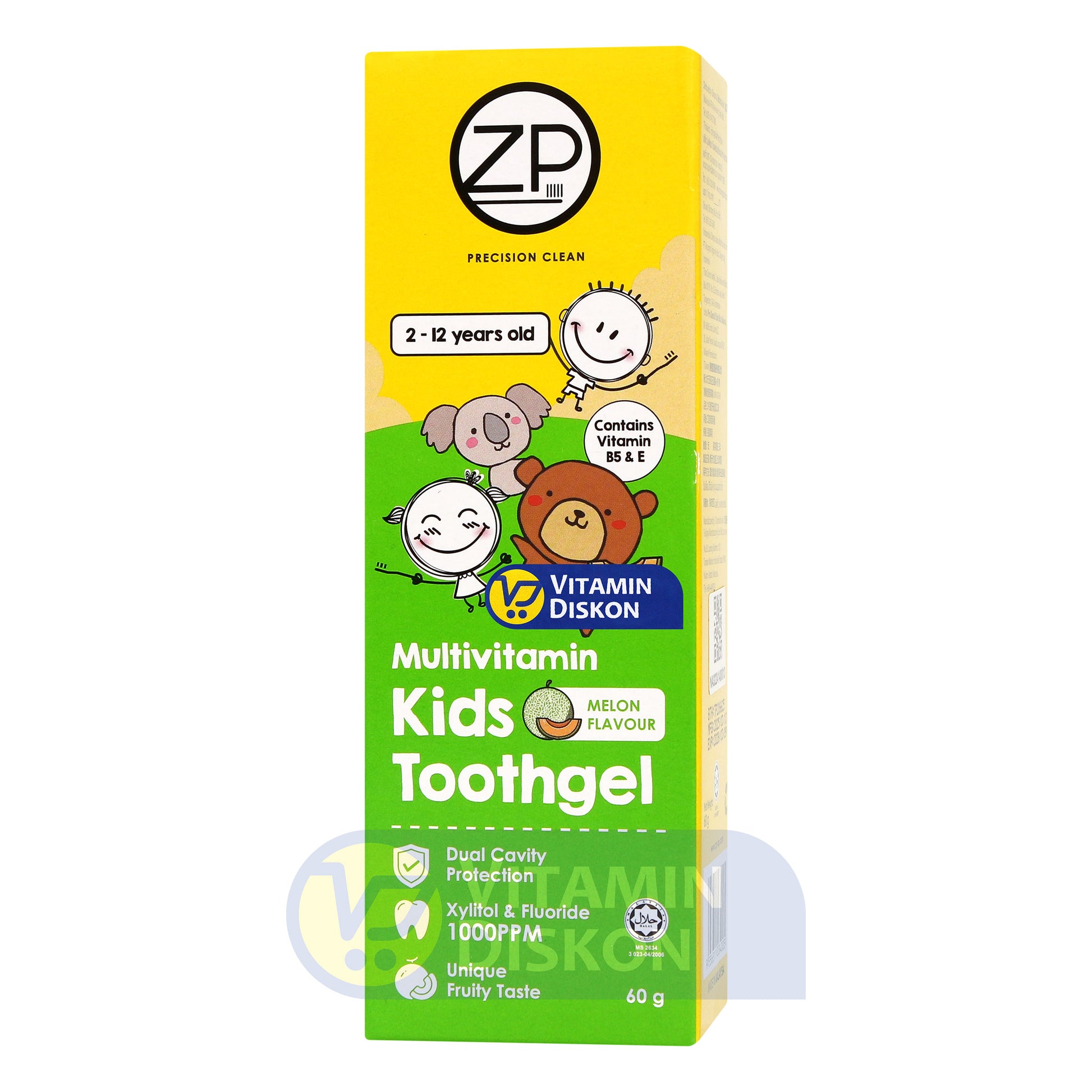 ZP KIDS TOOTH GEL MELON 60 GR