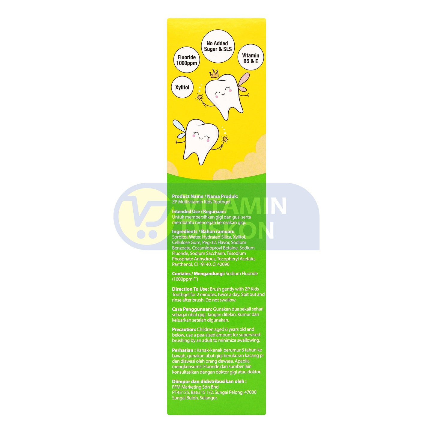ZP KIDS TOOTH GEL MELON 60 GR