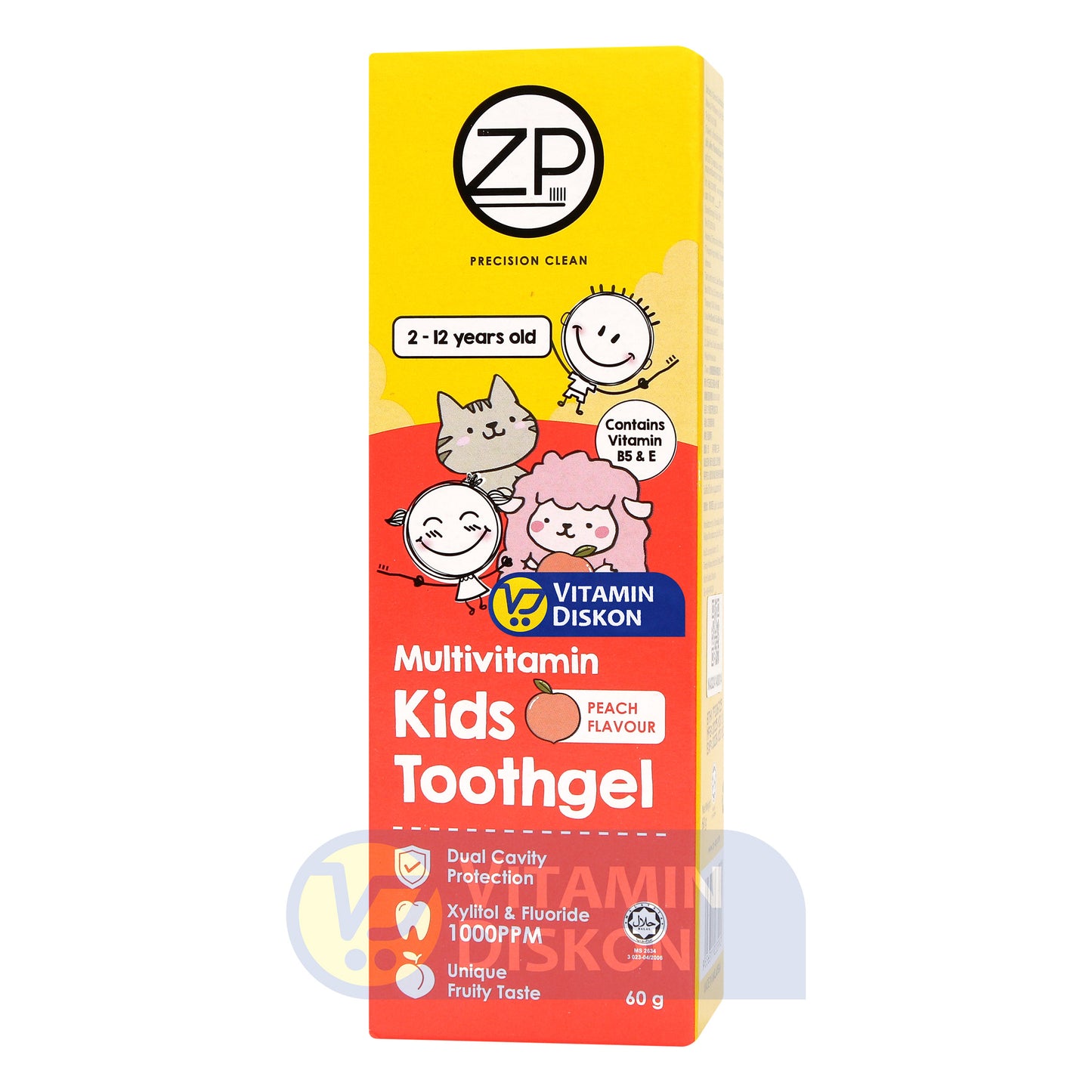 ZP KIDS TOOTH GEL PEACH 60 GR