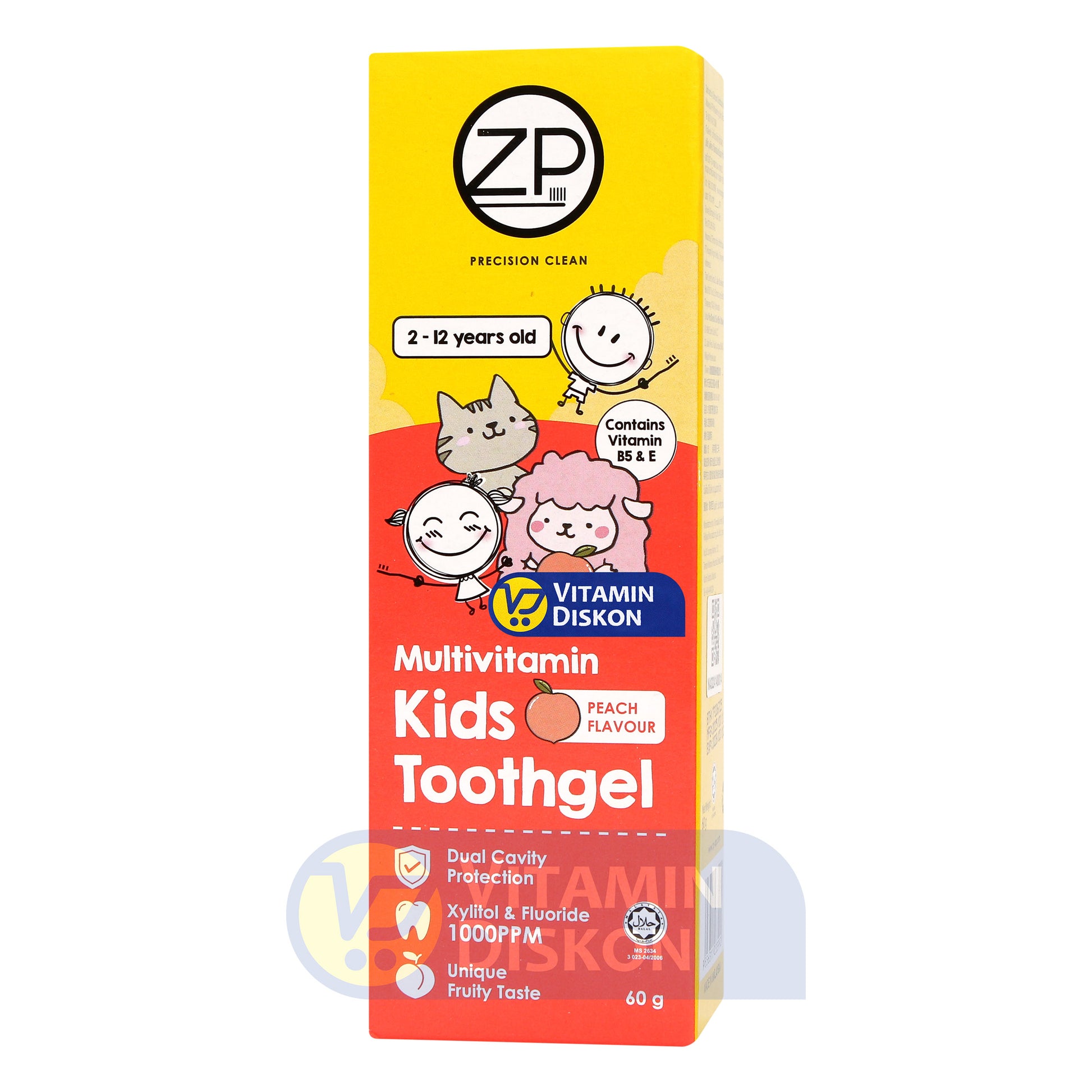 ZP KIDS TOOTH GEL PEACH 60 GR