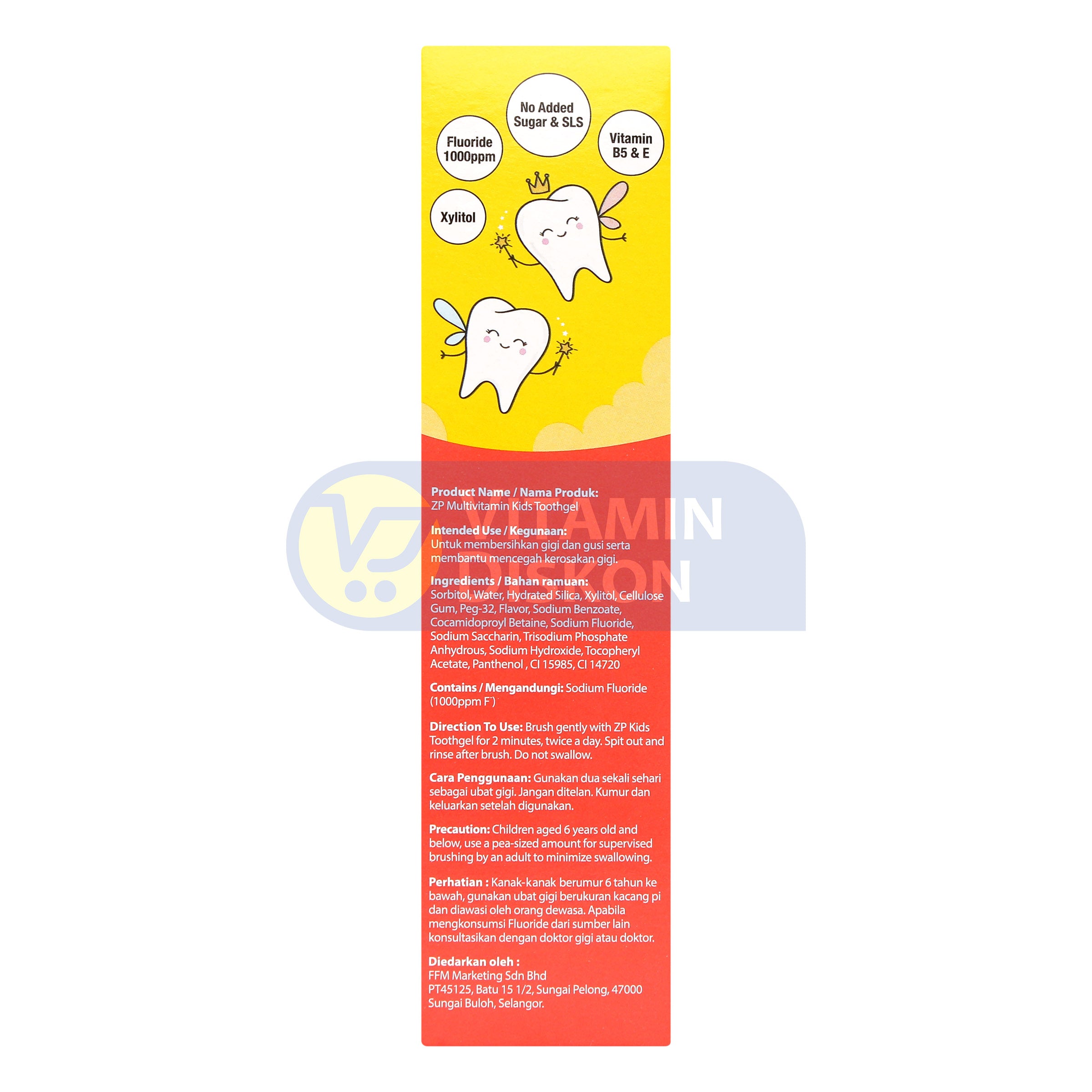 ZP KIDS TOOTH GEL PEACH 60 GR